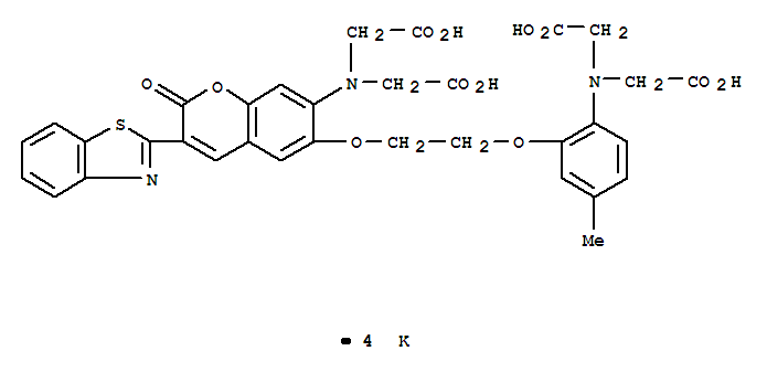 Chemical structure of BTC,tetrapotassiumsalt
