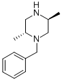 Structure of piperazine, 2,5-dimethyl-1-(phenylmethyl)-, (2R,5S)-