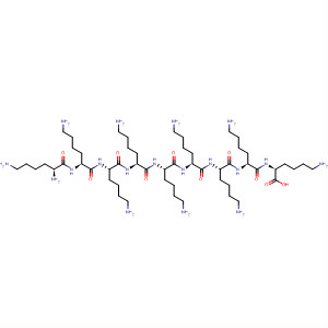 Structure of L-Lysine, L-lysyl-L-lysyl-L-lysyl-L-lysyl-L-lysyl-L-lysyl-L-lysyl-L-lysyl-