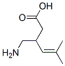 Structure of 4-Hexenoic  acid,  3-(aminomethyl)-5-methyl-