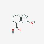 7-hydroxy-1,2,3,4-tetrahydronaphthalene-1-carboxylic acid结构式