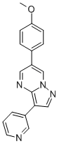Structure of 6-(4-METHOXY-PHENYL)-3-PYRIDIN-3-YL-PYRAZOLO[1,5-A]PYRIMIDINE