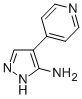Structure of 4-PYRIDIN-4-YL-2H-PYRAZOL-3-YLAMINE