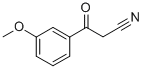 Structure of 3-Methoxybenzoylacetonitrile