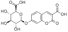 3-羧基香豆素-Β-D-吡喃葡萄糖醛酸结构式