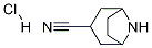 exo-8-Azabicyclo[3.2.1]octane-3-carbonitrile hydrochloride结构式