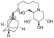 N-(5-ADAMANTANE-1-YL-METHOXY)-PENTYL-DEOXYNOJIRIMYCIN结构式