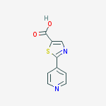 2-pyridin-4-yl-1,3-thiazole-5-carboxylic acid结构式