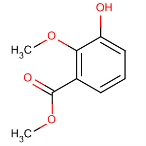 Structure of Benzoic acid, 3-hydroxy-2-methoxy-, methyl ester