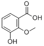 Structure of 3-HYDROXY-2-METHOXYBENZOIC ACID