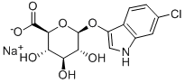 Structure of 6-CHLORO-3-INDOLYL-BETA-D-GLUCONORIDE SODIUM SALT