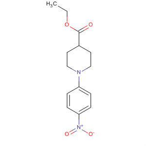 4-Piperidinecarboxylic acid, 1-(4-nitrophenyl)-, ethyl ester结构式