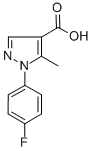 1-(4-氟苯基)-5-甲基-1H-吡唑-4-羧酸结构式
