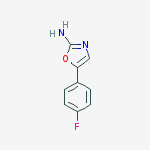 Structure of 5-(4-fluorophenyl)oxazol-2-amine