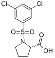 N-(3,5-DICHLOROBENZENESULFONYL)-L-PROLINE结构式
