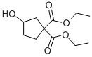 Structure of 3-Hydroxycyclopentane-1,1-dicarboxylic acid diethyl ester