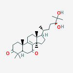 (24S)-24,25-dihydroxylanost-8-ene-3,7-dione结构式