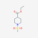 4-Piperidinecarboxylic acid, 1-(methylsulfonyl)-, ethyl ester结构式