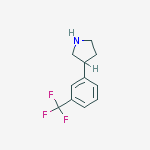 Structure of 3-[3-(Trifluoromethyl)phenyl]pyrrolidine