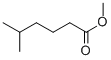 Structure of Hexanoic acid, 5-methyl-, methyl ester