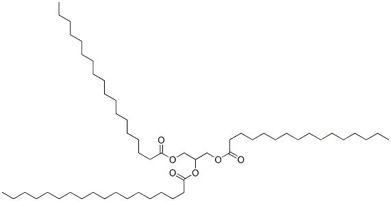 Structure of 1,2,3-Propanetriyl=1-palmitate 2,3-distearate