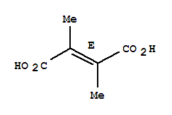 Structure of 2,3-dimethylbut-2-enedioic acid