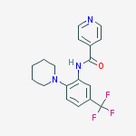 4-Pyridinecarboxamide, N-[2-(1-piperidinyl)-5-(trifluoromethyl)phenyl]-结构式