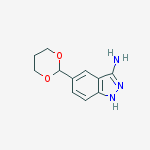 5-(1,3-dioxan-2-yl)-1H-Indazol-3-amine结构式
