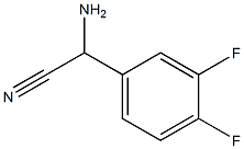 Structure of 2-aMino-2-(3,4-difluorophenyl)acetonitrile