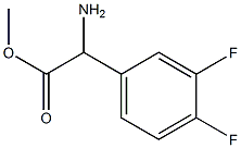 Structure of Methyl 2-aMino-2-(3,4-difluorophenyl)acetate
