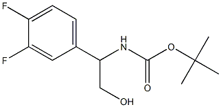 Structure of tert-butyl 1-(3,4-difluorophenyl)-2-hydroxyethylcarbaMate