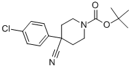Structure of TERT-BUTYL 4-(4-CHLOROPHENYL)-4-CYANOPIPERIDINE-1-CARBOXYLATE