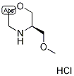Structure of (3R)-3-(Methoxymethyl)morpholine hydrochloride