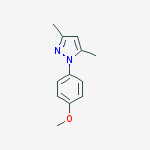 1-(4-methoxyphenyl)-3,5-dimethyl-1H-Pyrazole结构式