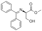 (R)-METHYL 2-(DIPHENYLMETHYLENEAMINO)-3-HYDROXYPROPANOATE结构式