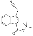 N-Boc-吲哚-3-乙腈结构式