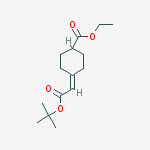Structure of ethyl 4-(2-tert-butoxy-2-oxoethylidene)cyclohexanecarboxylate