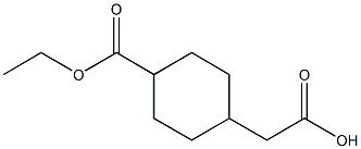 4-CarboxyMethyl-cyclohexanecarboxylic acid ethyl ester结构式
