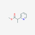 methyl 2-(pyridin-2-yl)propanoate结构式