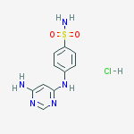 Structure of 4-[(6-aminopyrimidin-4-yl)amino]benzenesulfonamide