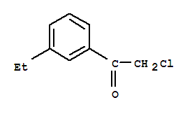 Structure of Ethanone,2-chloro-1-(3-ethylphenyl)-