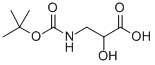 Structure of 3-(Boc-amino)-2-hydroxypropanoic acid