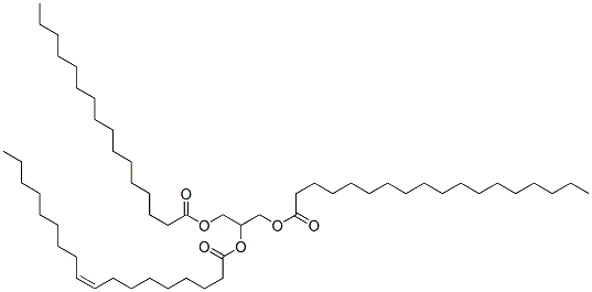 Structure of 1-[[(1-oxohexadecyl)oxy]methyl]-2-[(1-oxooctadecyl)oxy]ethyl oleate