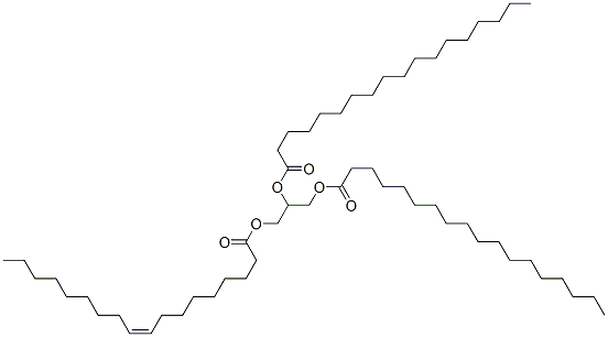 1,2-Bis(stearoyloxy)-3-(oleoyloxy)propane结构式