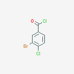 Structure of 3-bromo-4-chlorobenzoyl chloride