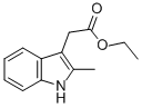 Structure of ETHYL 2-METHYL-3-INDOLEACETATE