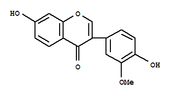 Structure of 3-METHOXYDAIDZEIN