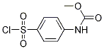 Structure of Carbamic acid, [4-(chlorosulfonyl)phenyl]-, methyl ester