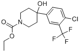 Structure of Ethyl 4-(4-chloro-3-(trifluoromethyl)phenyl)-4-hydroxypiperidine-1-carboxylate