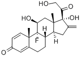 Structure of fluprednidene